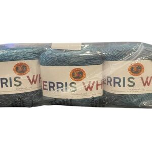 3 Pack -Lion Brand Yarn Ferris Wheel FULL MOON  #607K 3 oz 270 Yards Acrylic NEW